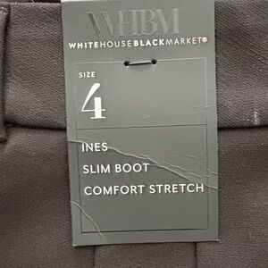 White House Black Market Black Slim Boot Pants
